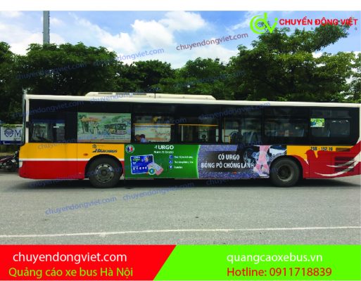 Quảng cáo trên xe bus Hà Nội