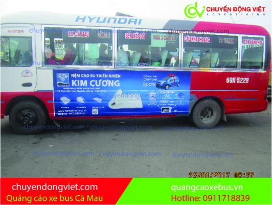 Quảng cáo xe buýt Cà Mau
