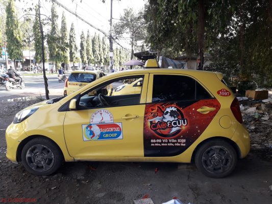 quảng cáo xe taxi Cần Thơ